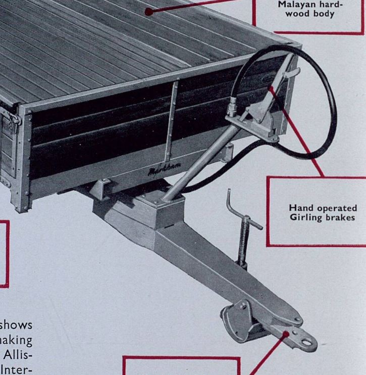 Markhamtrailerdrawbarcloseup Vintage Horticultural and Garden Machinery Club